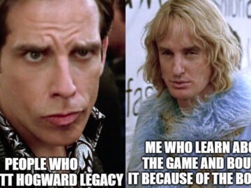 Мемы про hogwarts legacy