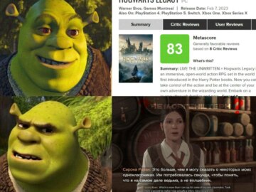 Мемы про hogwarts legacy
