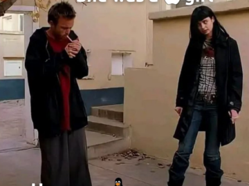She was a girl he was a boy