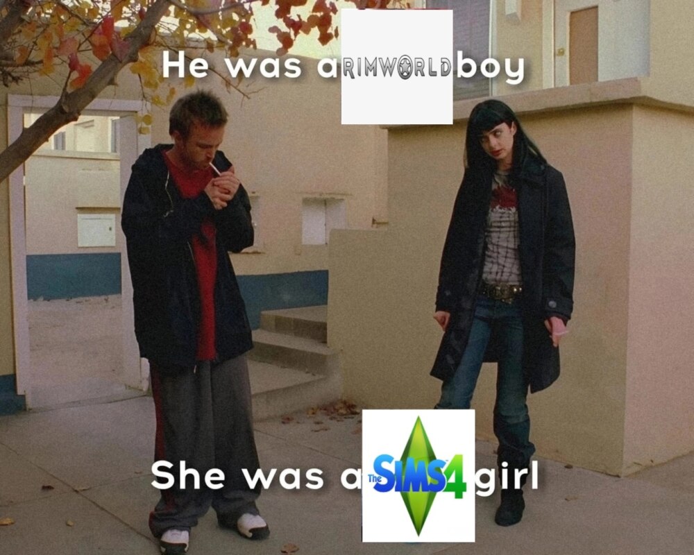 She was a girl he was a boy