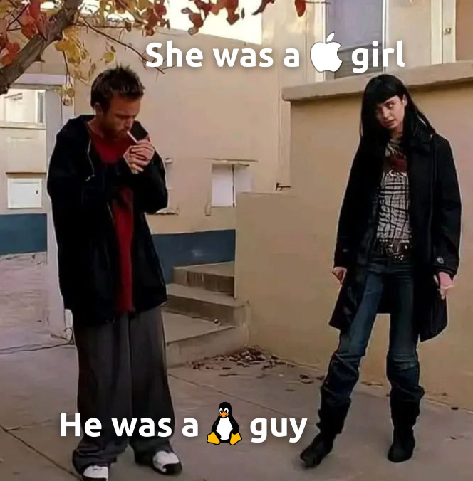 She was a girl he was a boy