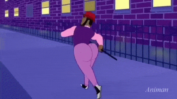 Animan Studios (Original animation) Animan Purple Violet Pink Line Art Wall Magenta Leisure People in nature Recreation Fun