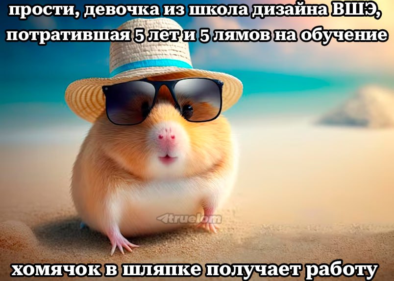 хомяк в шляпе