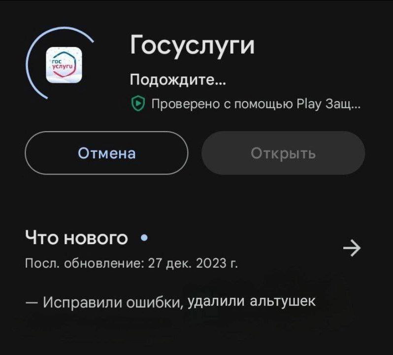 Альтушка на госуслугах