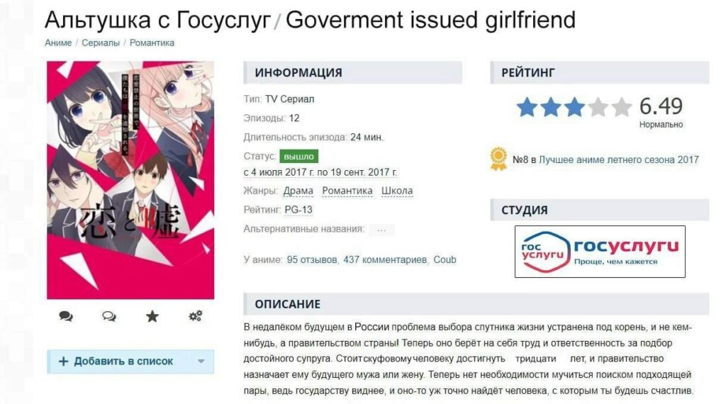 Альтушка на госуслугах