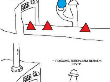 Круг на заводе треугольников
