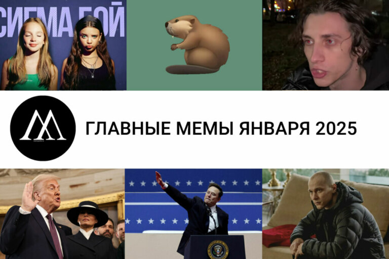 главные мемы января 2025