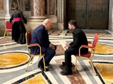 Зеленский с Трампом и Макроном