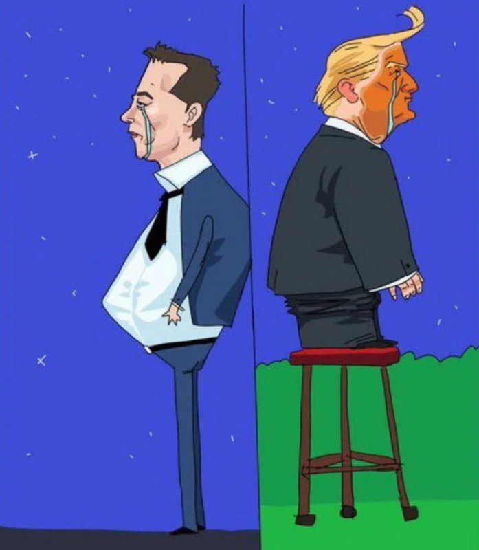 Маск поссорился с Трампом Маск поссорился с Трампом